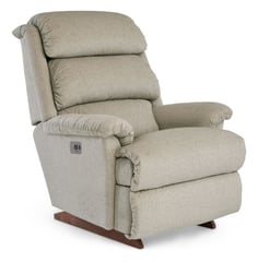 Astor Fabric Platinum Power Lift Recliner w Headrest & Lumbar