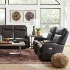 Finley Power Wall Reclining Loveseat w/ Headreset, Lumbar & Console