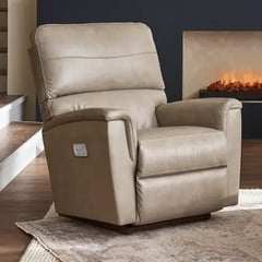 Ava Power Rocking Recliner w Headrest & Lumbar