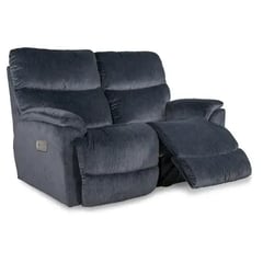 Trouper Power Reclining Loveseat w/ Headrest and Lumbar