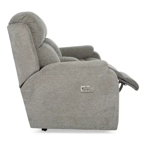 Dorian canapé loveseat inclinable avec appuie-tête et console