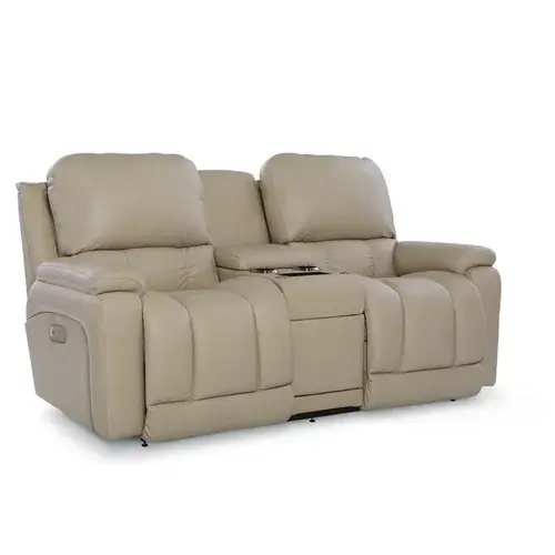 Greyson canapé loveseat inclinable avec appuie-tête, soutien lombaire et console